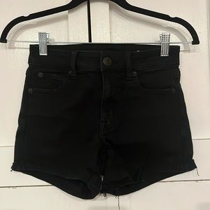 Black Jean shorts